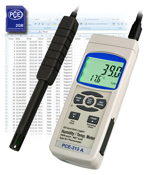 instrument to measure temperature and humidity